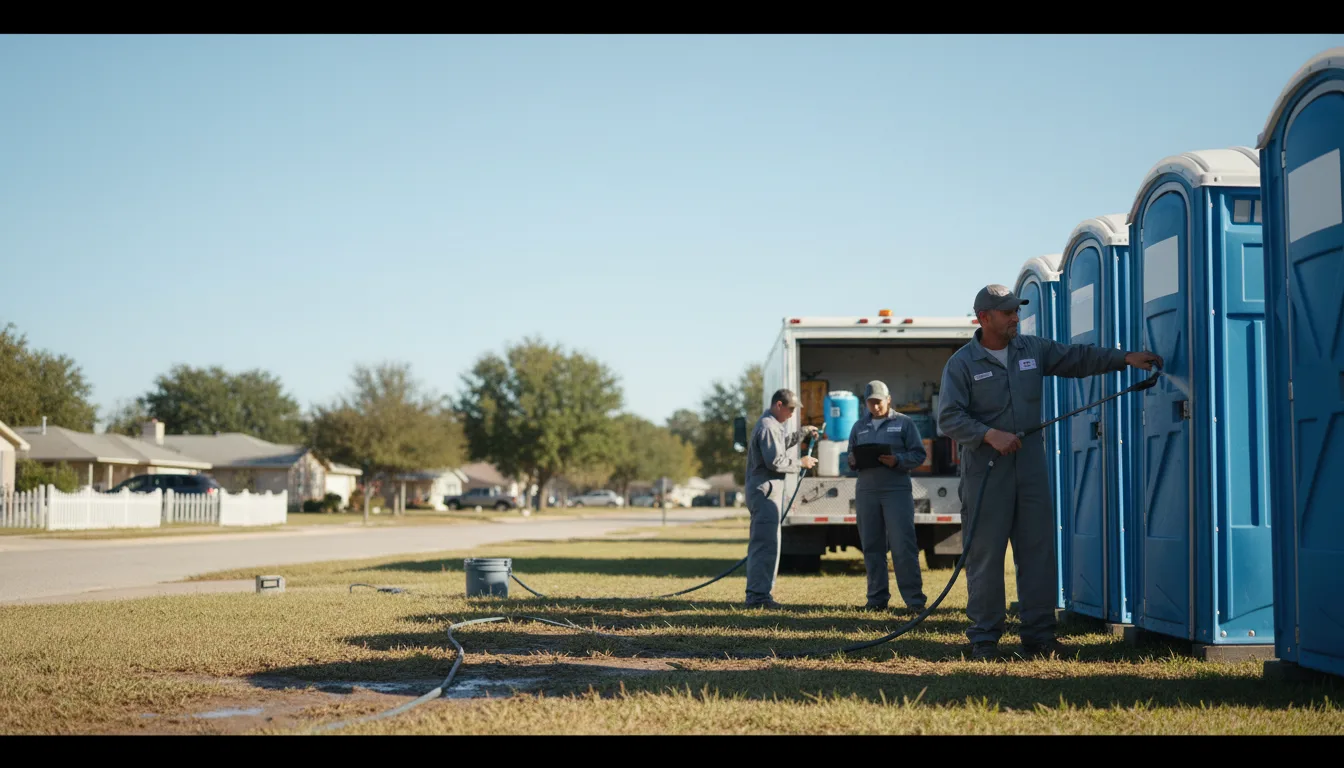 Long-Term Portable Toilet Rental in Stockdale, TX near me